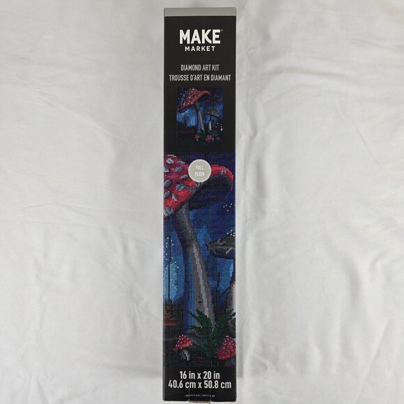Make Market Diamond Art Painting Kit "Mushrooms" 16" x 20" New in Box - Picture 1 of 10